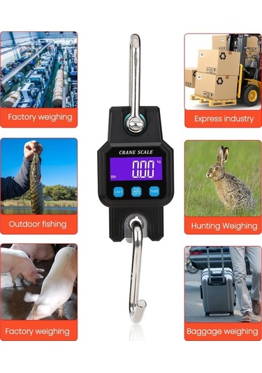 Pazly 300kg Taşınabilir Elektronik Terazi - Bluetooth, Lcd, 3 Birim Seçenekli, Yüksek Hassasiyet