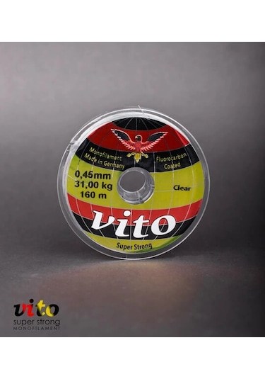 Vito Süper Strong Monoflament Şeffaf Misina 160 Metre 0,45mm - Standart