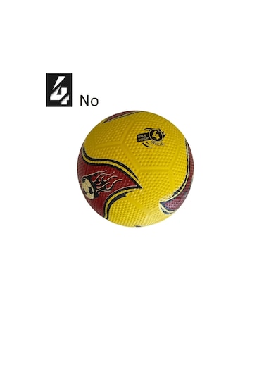 Kauçuk Futbol Topu No:4 Her Zemine Uygun Maç Topu Çok Renkli