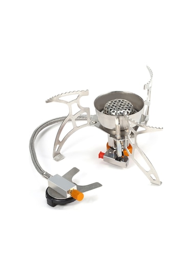 Vkemall Kamp Gaz Ocağı Uzun Gaz Tankı Adaptörü Petek Ocak Başlığı Gümüş