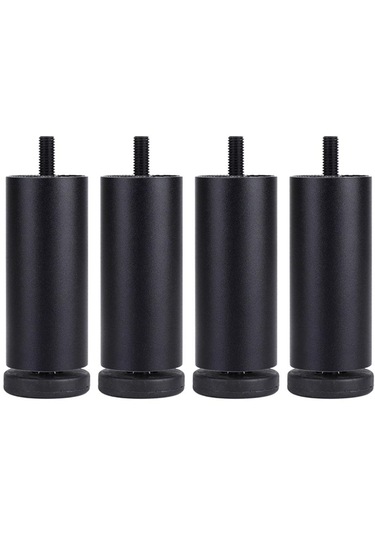 Suntek 4 Adet Alüminyum Alaşımlı Mobilya Ayakları Siyah-18cm Çok Renkli