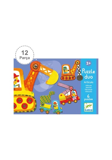 Djeco İkili Puzzle/ Vehicles