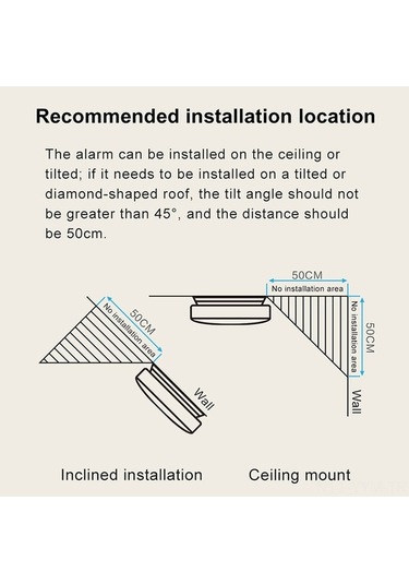 Dancemonkey Yüksek Hassasiyetli Akıllı Duman Dedektörü - 85db Alarm, Ev/ofis/otel İçin