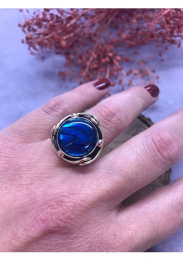 Okyanus Sedefi Gümüş Set 925 Ayar Doğal Taş