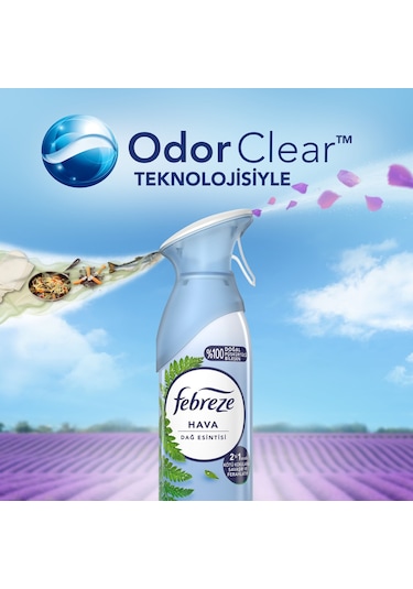 Febreze Dağ Esintisi Hava Ferahlatıcı Sprey Oda Kokusu 185 ML + Hava Temizleyici Parfüm