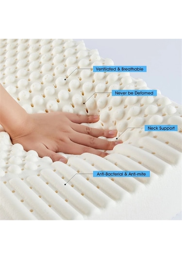 Doğal Lateks Yastık Servikal Omurga Sağlık Ortezi Anti Horlama