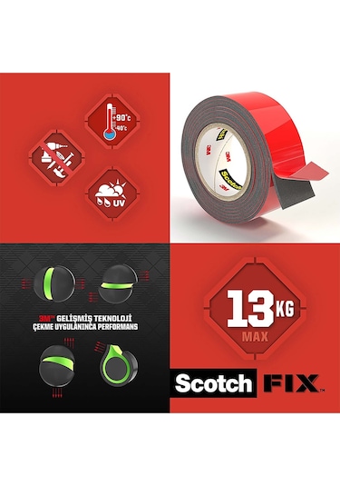 Scotch Extreme Dış Mekan Ekstra Güçlü 19mmx5m