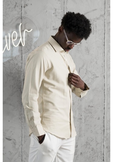 Advante Slimfit Yazlık Düz Pamuklu Gömlek Yeşil