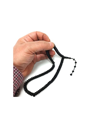 Namaz Dua Zikir İçin Oltu Tesbih 99luk 8 X 4 Mm