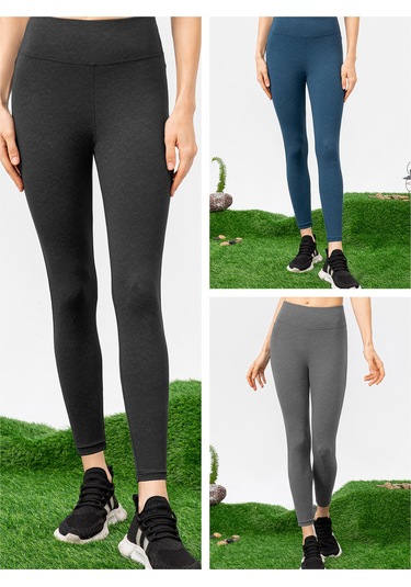 Jeemson Kadın Spor Taytı - Yoga, Koşu Ve Antrenman İçin Esnek Yüksek Bel Cep Detaylı 112 Karakter Gri