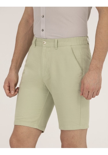 Pierre Cardin Erkek Açık Yeşil Şort / Bermuda 50264863-vr092 Açik Yeşil