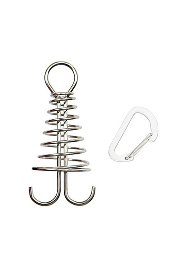 Tongxida Alaşımlı Çadır Sabitleyici - Bahçe/teras/balkon İçin Gümüş Kaymaz Çapa, Dayanıklı Sabitlik Gümüş