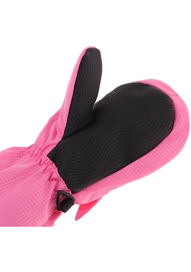 Suntek Çocuk Bebek Kış Eldivenleri Su Geçirmez Kayak Pembe-l Pembe L Çok Renkli