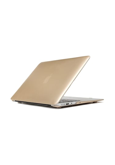 Arabulalaca Macbook Pro 13.3'' A 1502 - A 1425 Kılıf Mat Doku Hardcase Kapak Bej