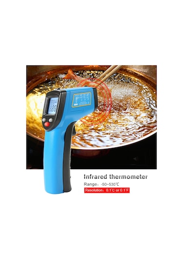 Benetech Gm531 El Tipi Termometre Pişirme Dijital Kızılötesi Termometre, Ölçüm Aralığı: -50 530 C