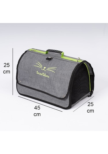 Yıkanabilir Plastik Fileli Kedi Köpek Taşıma Çantası Flybag Model