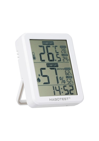 Habotest Ht682 Dijital Higrometre Ve Termometre Kapalı Beyaz