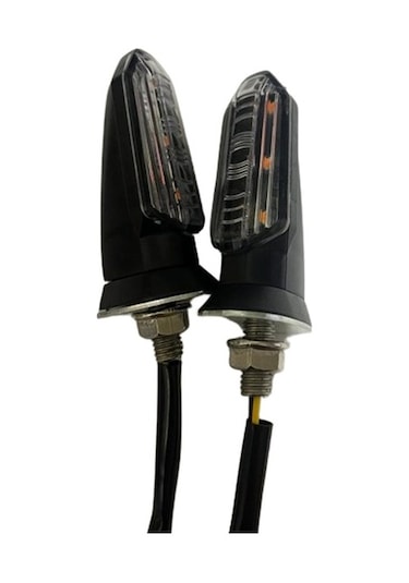 Carub Motosiklet Sinyal Lamba Üniversal 12v Beyaz Cam Sarı Led 2l