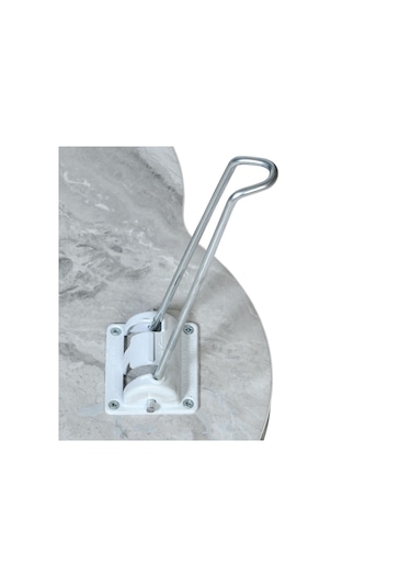 Arvenlive Mermer Desenli Ahşap Katlanabilir Papatya Yer Sofrası (467864187)