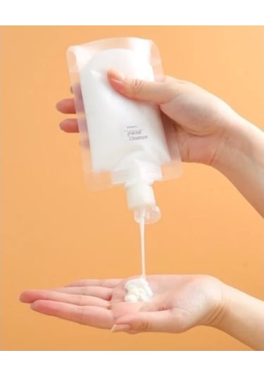 3 Adet 100ml Krem Şampuan Kabı Tekrar Kullanılabilir Set Çok Renkli