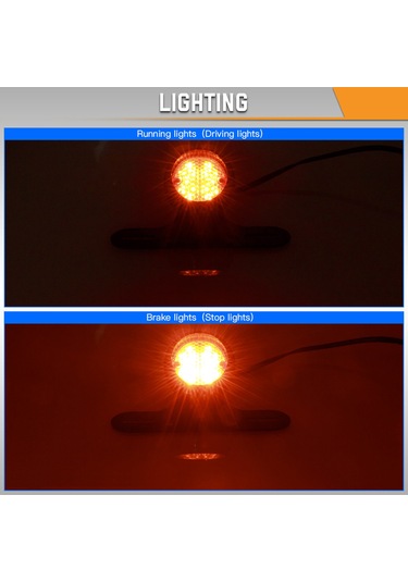 Youtek Klasik Motor Tuning İçin Evrensel Retro Led Fren Arka Lambası - Plaka Tutuculu Siyah Kasa/kırmızı Lens