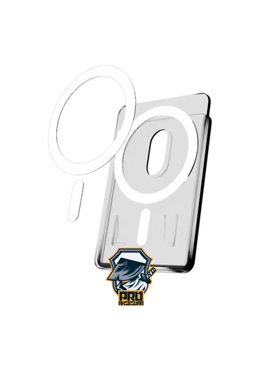 İphone Uyumlu  12-13-14-15-16 Pro-max - Samsung Uyumlu Magsafe Kartlık Manyetik Cardsafe Şeffaf Kredi