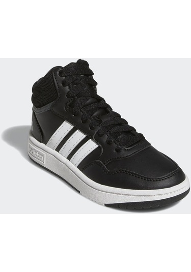 Adidas Hoops Mıd 3.0 K Kadın High Sneaker Siyah Beyaz - Siyah