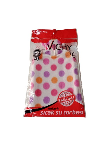 Vichy Puantiyeli Polar Kılıflı Sıcak Su Torbası Büyük
