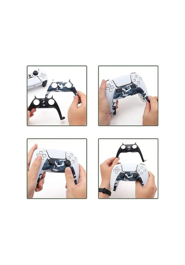 Ps5 Dualsense Oyun Kolu Kamuflaj Dekoratif Plastik Kaplama