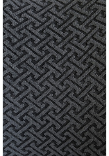 StarMall Jakarlı Kumaş İlmek Desen Oval Sandalye Kılıfı, Lastikli, Yıkanabilir, Esnek Sandalye Örtüsü 1 Adet Antrasit