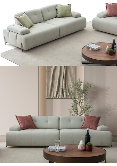 Lima Koltuk Takımı 3+3+1+1 Yeşil Çok Renkli