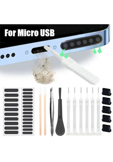 Snapbuy 66/1 Adet Evrensel Telefon Toz Temizleme Fırçası Seti - İphone, Samsung, Xiaomi İçin Hoparlör Bağlantı Noktası Temizleyicidiğer Diğer