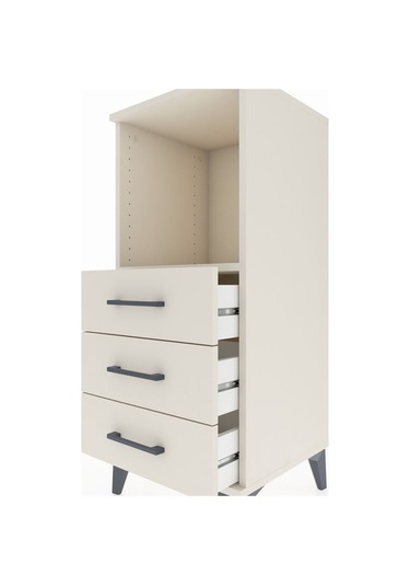 Hyperion Komodin Tek Raflı 3 Çekmeceli 44x44x106 Aytaşı-aytaşı Aytaşı