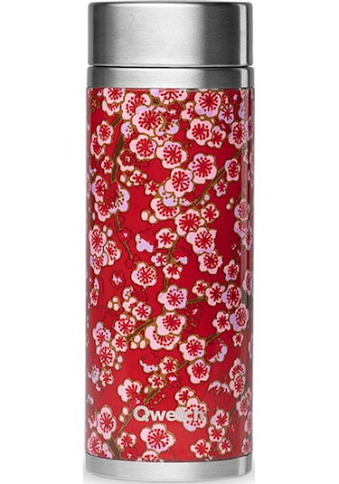 Qwetch Qt5176 Çiçek Desenli Isı Yalıtımlı 400 ML Termos - K