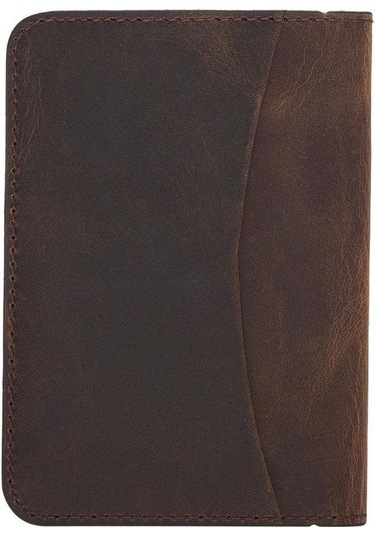 Dalfsen Leather Card Holder Kahverengi