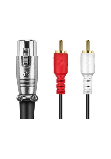 Sones Junsunmay 2 Rca Erkek - Xlr Dişi Stereo Ses Kablosu, Kablo Uzunluğu: 0,15 M
