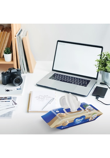 Selpak Organik Bambu Özlü & Badem Sütü Özlü Islak Mendil 12'li