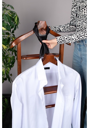 İki Tepeli Dilsiz Uşak Koyu Kahverengi Masif Ahşap Palto Ceket Kahverengi