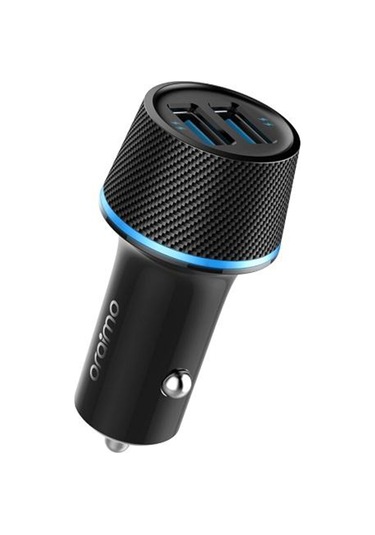 Yifomall Araç Şarj Cihazı, 2 Usb Port, Hızlı Şarj Teknolojisi, 5v/2.4a, Surge Koruma, Led Işık, Siyah, 12-24v Giriş