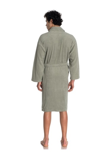 Erkek Şal Yaka Sabahlık - Yeşil