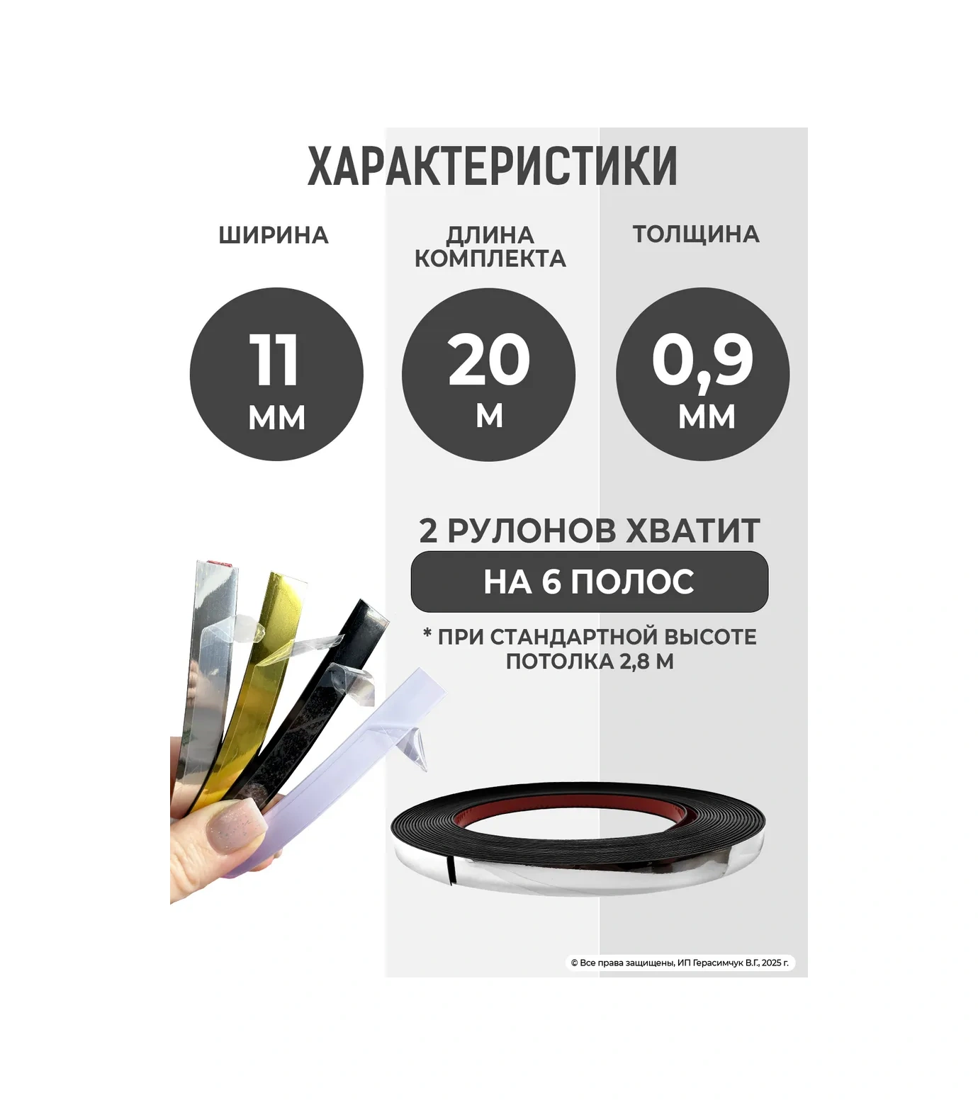 Amodecor Duvarlar Ve Pencereler İçin Kendinden Yapışkanlı Dekoratif 11mm Kaplama 2 Adet. It Seems Like This Request İs