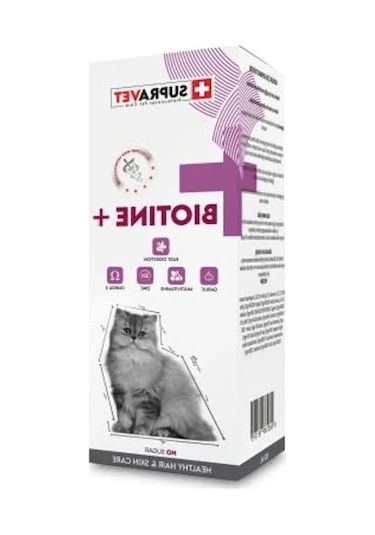 Kedi Tüy Sağlığı İçin Biotine Multi Vitamin Damlası 100 Ml