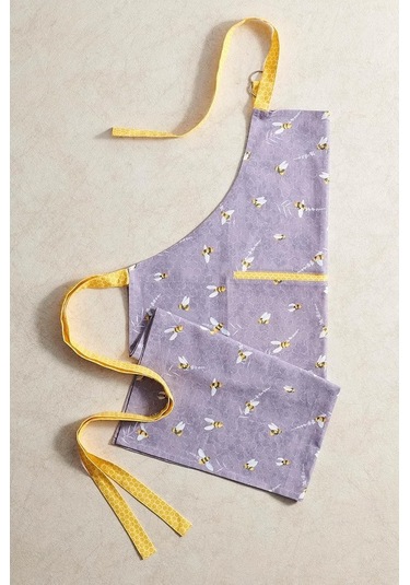 Fastbuy Önlük Pamuk 1 Parça Ayarlanabilir Boyun Askılı Orta Cepli Arılar Vızıldıyor Diğer