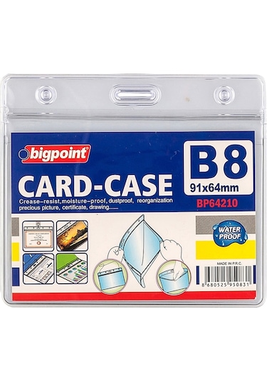 Bigpoint Kilitli Kart Poşeti Yatay B8 91x64mm 10'lu Poşet