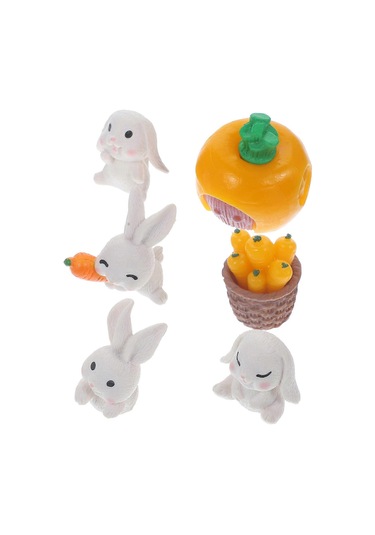 Arka Bahçe Dekoru Sevimli Tavşan Modeli Çim Bahçe Dekorasyonu Bas