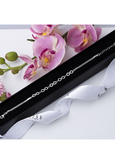 5'li Sonuzluk Model 925 Ayar Gümüş Kadın Bileklik Gümüş