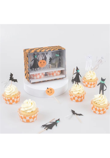 Meri Meri - Happy Halloween Cupcake Kit - Cadılar Bayramı Cupcake Kit 24'lü