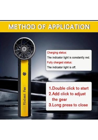 Kana Vıolent Fan Hava Üfleyici/taşınabilir Turbo Fan, 10000 Mah Pc Ev Araba Temizleme İçin