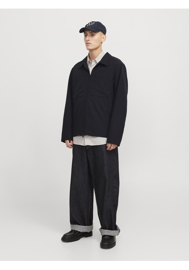 Erkek Gömlek Yaka Ceket - Perfect - 12270677 Black Siyah