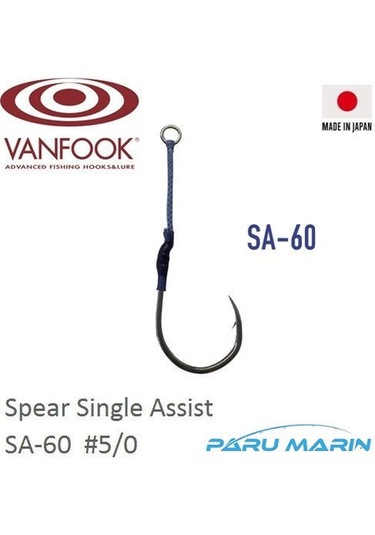 Vanfook Spear Tekli Assist Iğne Sa-60  5/0 3 Adet